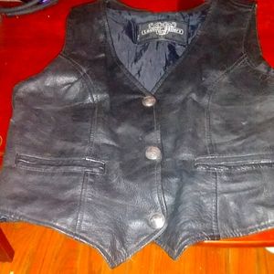 Leather vest